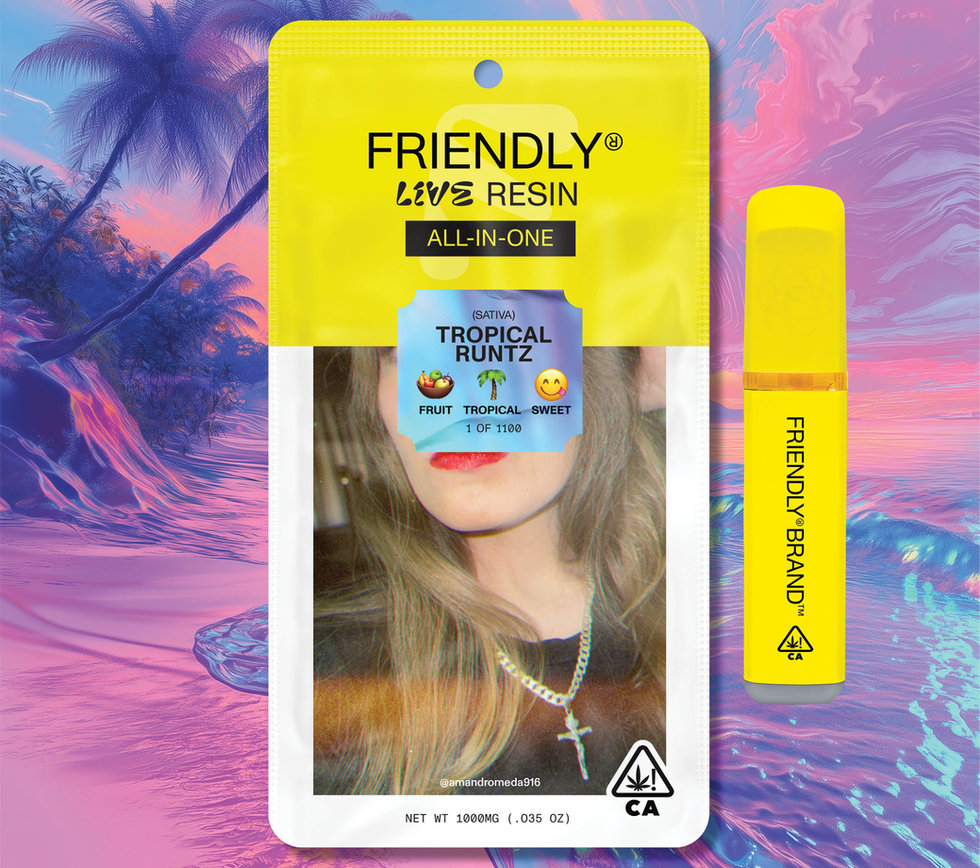 Friendly Brand all-in-one cannabis vape packaging