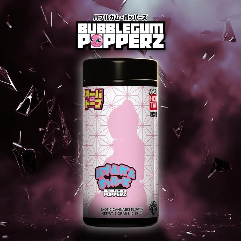 SuperDope - Bubblegum Popperz - 3.5g product packaging
