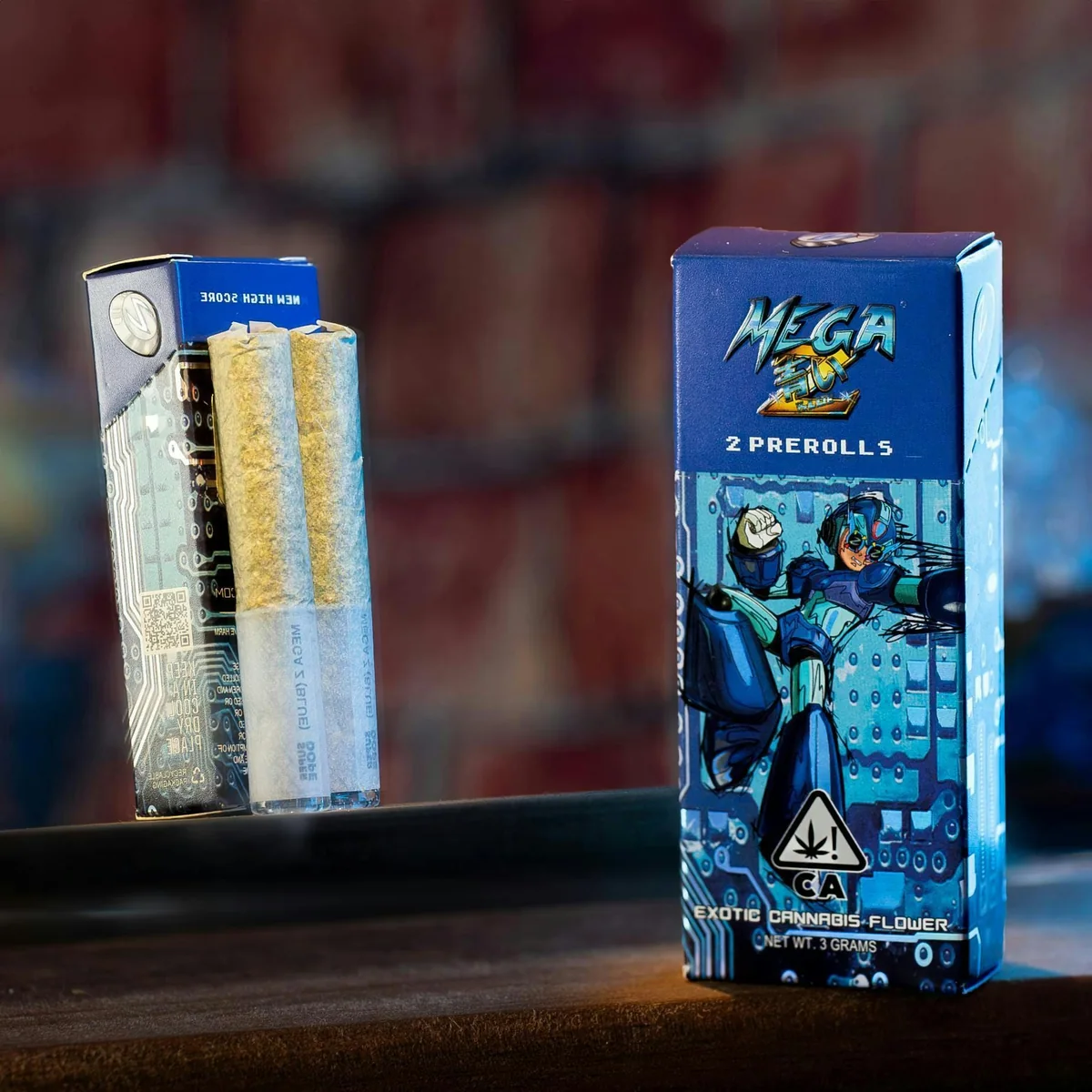 Super Dope - Mega Z Blue - Pre-Rolls - 2pk - 3g product packaging