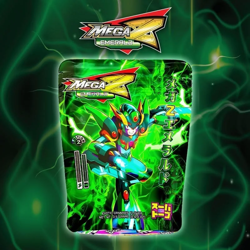 Super Dope - Mega Z Emerald - Pre-Rolls - 2pk - 3g product packaging