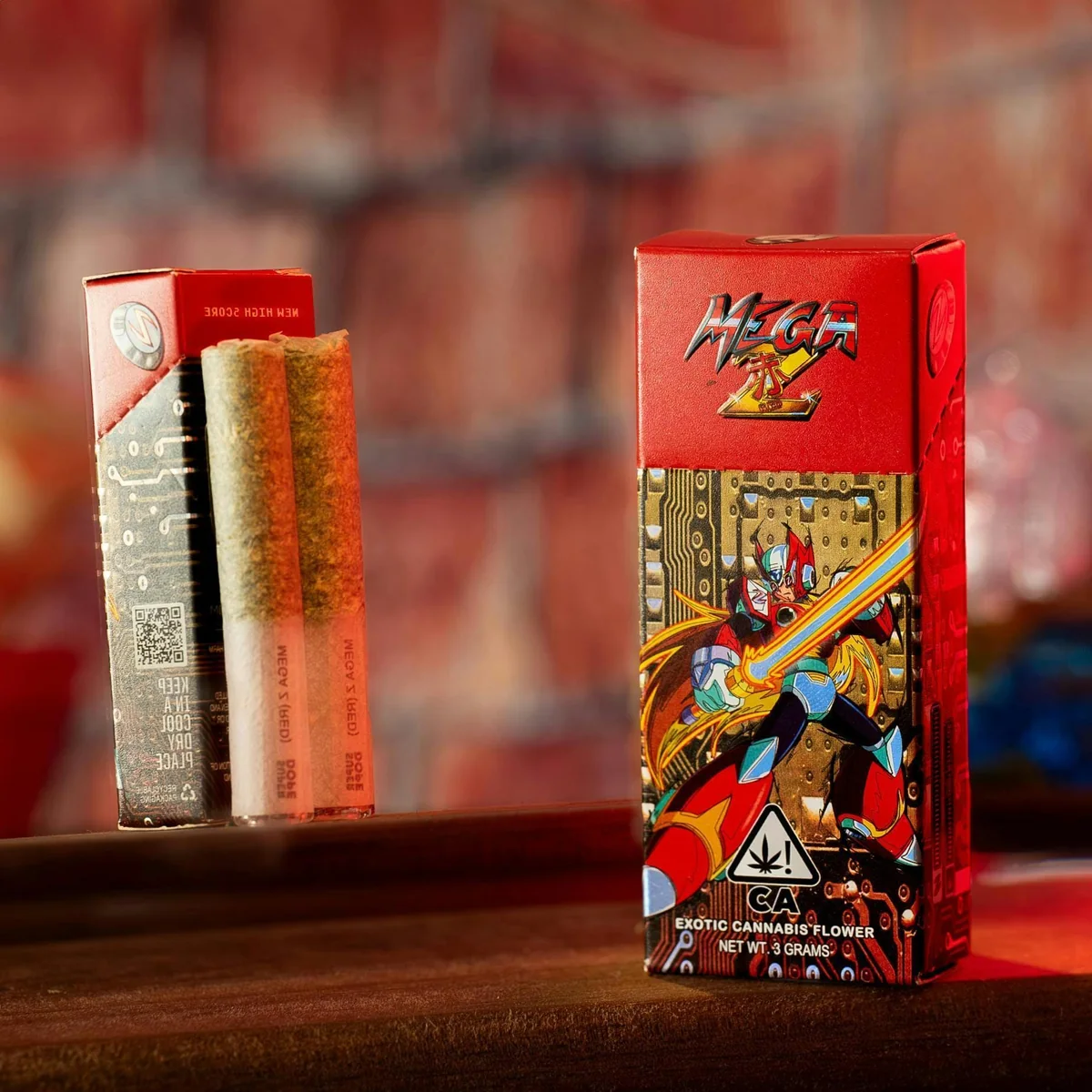 Super Dope - Mega Z Red - Pre-Rolls - 2pk - 3g product packaging