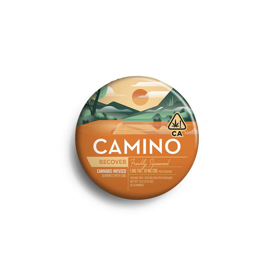 Camino Freshly Squeezed CBG gummies tin