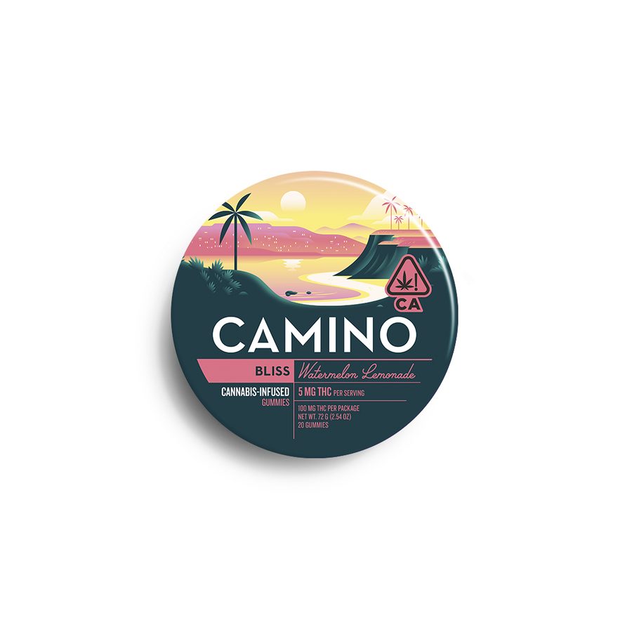 Camino Watermelon Lemonade gummies tin