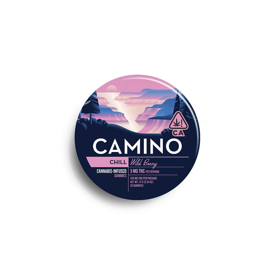 Camino Wild Berry Bliss gummies tin